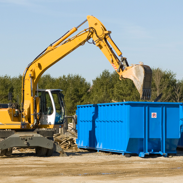 what size residential dumpster rentals are available in Coltons Point